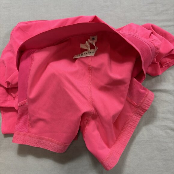 Lululemon Hot Pink Tiered Performance Tennis Skort Size 6 EUC - Picture 6 of 6